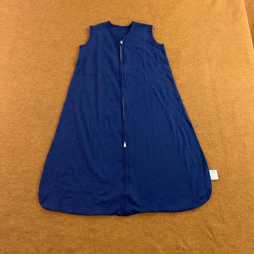 Fiemöl Baby XL 18-24 Months Navy Blue Cotton Sleeveless Zipper Sleep Sack New